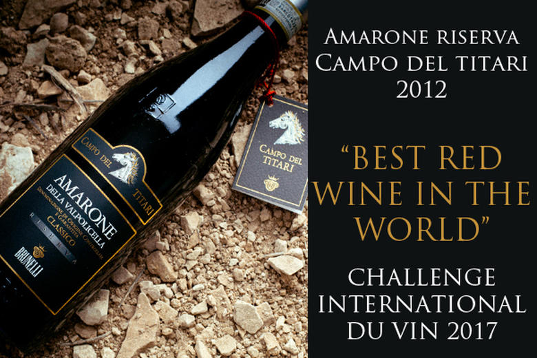 AMARONE RISERVA CAMPO DEL TITARI 2012: "BEST RED WINE IN THE WORLD" at the CHALLENGE DU VIN 2012