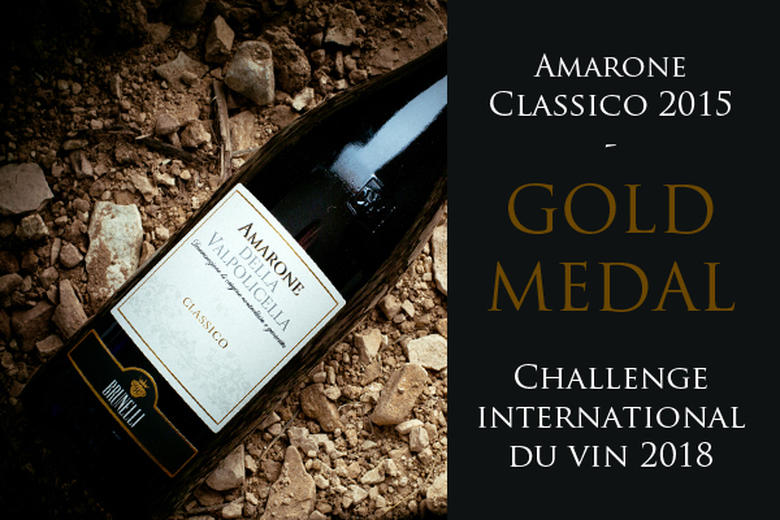 AMARONE CLASSICO DOCG 2015: GOLD MEDAL | CHALLENGE INTERNATIONATIONAL DU VIN 2018