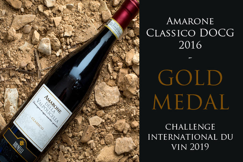 AMARONE CLASSICO DOCG 2016: GOLD MEDAL | CHALLENGE INTERNATIONATIONAL DU VIN 2019